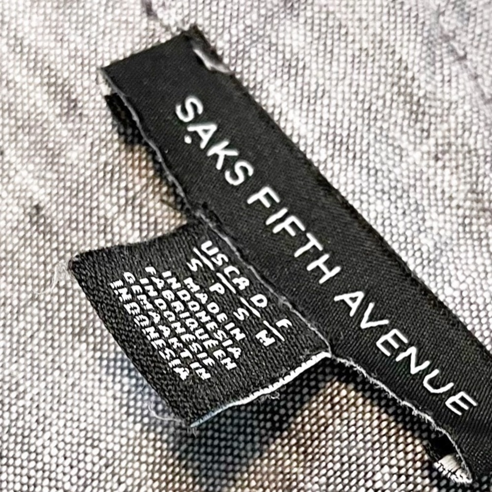 Saks Fifth Avenue Linen Long Sleeve Button Shirt - Picture 10 of 10